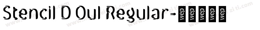 Stencil D Ou1 Regular字体转换